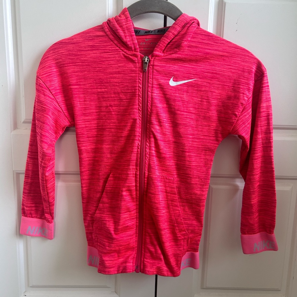 Nike Heathered Hot Pink Full-Zip Hoodie